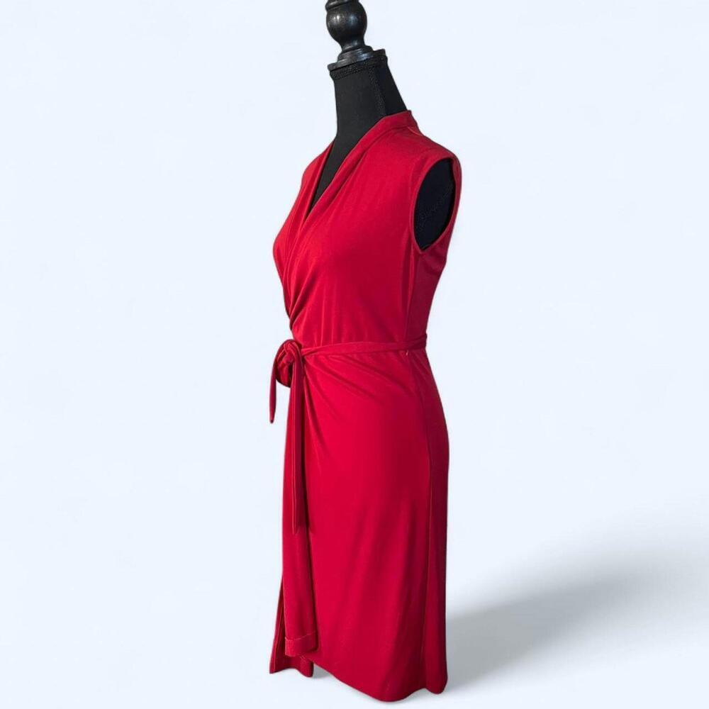 vintage y2k bcbg maxazria red draped wrap dress Size XS - Picture 4 of 6